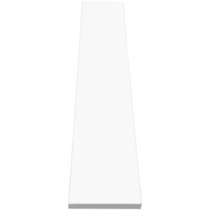 Bright White Stone Saddle Threshold Bright White stone saddle threshold with polished finish for bathroom doorways and tile floor transitions
