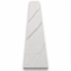 Calacata White Stone Saddle Threshold Calacatta White Stone Saddle Threshold with polished top surface, finished short sides, and eased long edges.