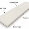 Signature Light Beige Stone Saddle Threshold Signature Light Beige Stone Saddle Threshold with a smooth matte finish in warm light beige tones, featuring subtle natural movement and finished edges, displayed on a white background for elegant doorway and floor transitions.