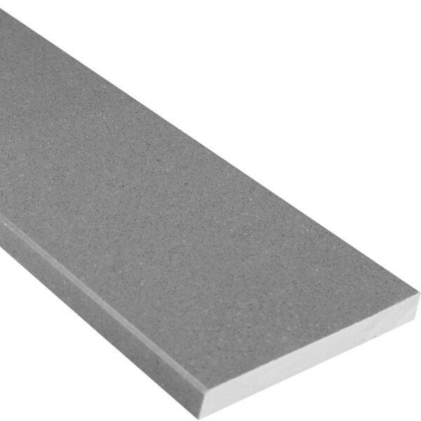 Midnight Grey Stone Saddle Threshold featuring a rich charcoal-gray tone with subtle natural variation and precision-finished edges, providing a durable, elegant transition between adjoining flooring surfaces.