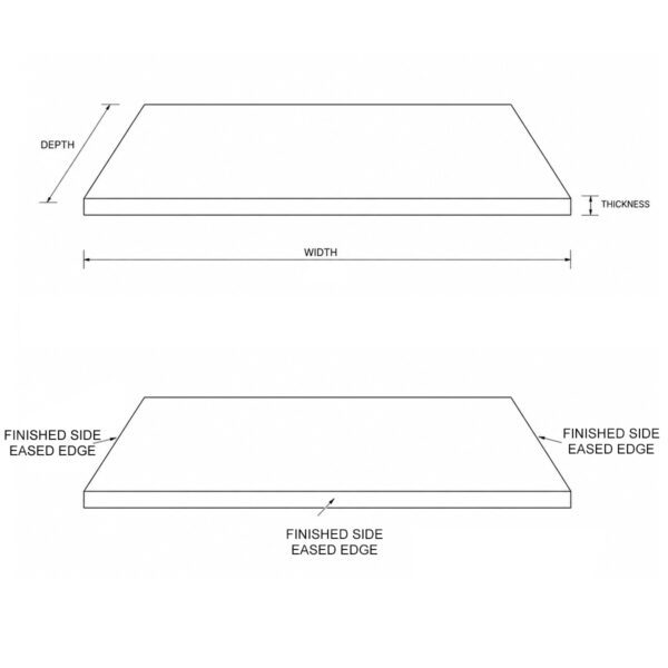 Stone Shower Bench Seat for Walk-In Showers Stone shower bench seat with polished surface and finished edges, designed for comfortable seating in modern walk-in showers and luxury bathrooms.