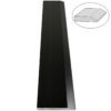 Absolute Black Matte Granite Stone Single Hollywood Saddle Threshold Absolute Black Matte Stone Single Hollywood Saddle Threshold – One Sloped Edge