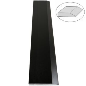 Absolute Black Matte Granite Stone Single Hollywood Saddle Threshold Absolute Black Matte Stone Single Hollywood Saddle Threshold – One Sloped Edge