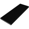 Absolute Black Matte Granite Stone Shower Niche Shelf Absolute Black matte granite shower niche shelf with honed finish.