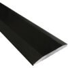 Absolute Black Matte Granite Stone Double Hollywood Saddle Threshold Absolute Black Matte Granite Stone Double Hollywood Saddle Threshold with dual sloped beveled edges, featuring a smooth matte black finish for durable, modern doorway and floor transitions.