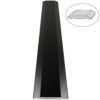 Absolute Black Matte Granite Stone Double Hollywood Saddle Threshold Absolute Black Matte Granite Stone Double Hollywood Saddle Threshold – ADA Sloped Edge