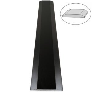 Absolute Black Matte Granite Stone Double Hollywood Saddle Threshold Absolute Black Matte Granite Stone Double Hollywood Saddle Threshold – ADA Sloped Edge
