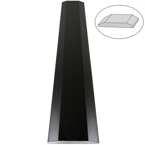 Absolute Black Matte Granite Stone Double Hollywood Saddle Threshold Absolute Black Matte Granite Stone Double Hollywood Saddle Threshold – ADA Sloped Edge