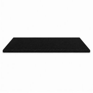 Absolute Black Matte Granite Stone Shower Bench Seat Absolute Black matte granite stone shower bench seat with a smooth, non-glossy finish