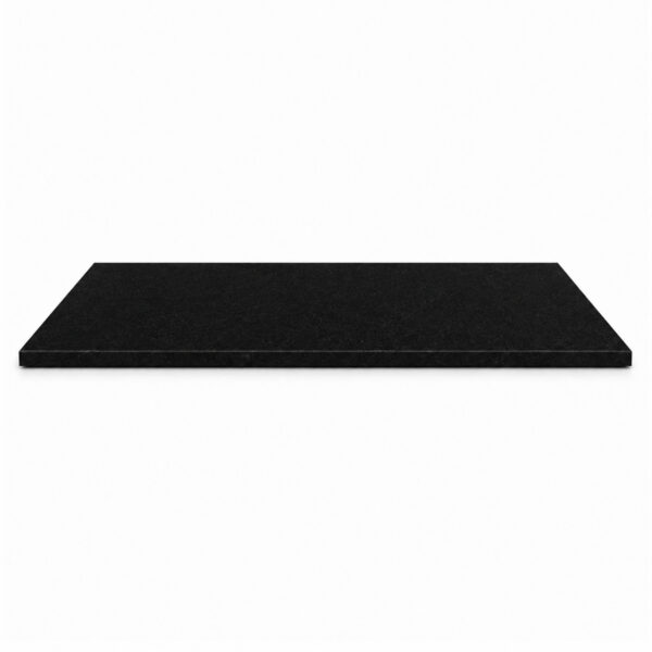 Absolute Black Matte Granite Stone Shower Bench Seat Absolute Black matte granite stone shower bench seat with a smooth, non-glossy finish