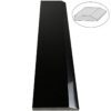 Absolute Black Granite Polished Stone Single Hollywood Saddle Threshold Absolute Black Granite Stone Single Hollywood Saddle Threshold – One Sloped Edge