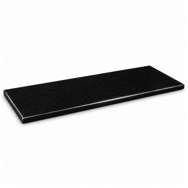 Absolute Black Polished Granite Stone Shower Bench Seat Absolute Black polished granite stone shower bench seat with a smooth, glossy finish