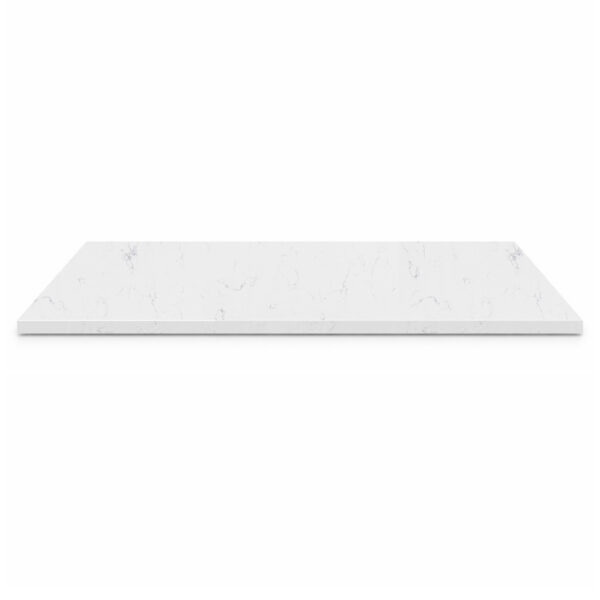 Bianco Carrara stone bathroom shower bench seat with natural white and gray veining