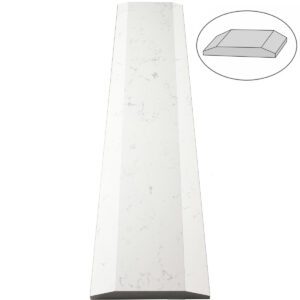 Bianco Carrara Stone Double Hollywood Saddle Threshold Bianco Carrara Stone Double Hollywood Saddle Threshold – ADA Sloped Edge