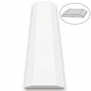 Bright White Stone Double Hollywood Saddle Threshold Bright White Stone Double Hollywood Saddle Threshold – ADA Sloped Edge