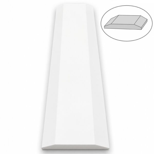 Bright White Stone Double Hollywood Saddle Threshold Bright White Stone Double Hollywood Saddle Threshold – ADA Sloped Edge