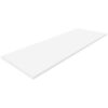 Bright White Stone Bathroom Shower Bench Seat Bright white stone bathroom shower bench seat with a smooth surface and modern rectangular design.