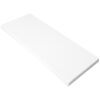 Bright White Stone Shower Wall Niche Shelf Bright White Stone Shower Wall Niche Shelf with a smooth solid white finish, designed for recessed shower storage in tile showers, walk-in showers, and modern bathrooms.