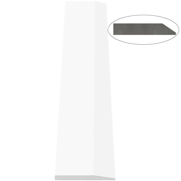 Bright White Stone Single Hollywood Saddle Threshold Bright White Stone Single Hollywood Saddle Threshold – One Sloped Edge