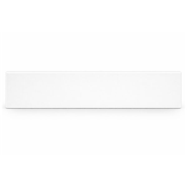 Bright White Stone Bathroom Vanity Backsplash Bright white stone bathroom vanity backsplash with a smooth surface and clean rectangular design.