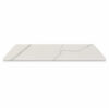 Calacatta White Stone Bathroom Shower Bench Seat Calacatta White stone bathroom shower bench seat with elegant gray veining