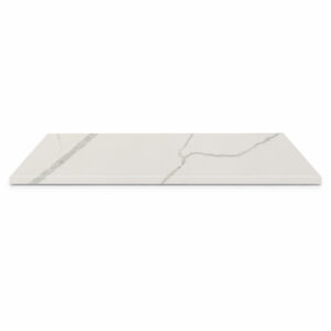 Calacatta White Stone Bathroom Shower Bench Seat Calacatta White stone bathroom shower bench seat with elegant gray veining