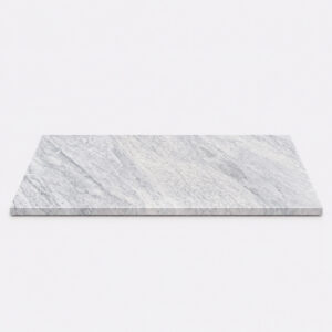 Carrara Marble Stone Bathroom Shower Bench Seat Carrara marble stone bathroom shower bench seat with a smooth surface, soft grey veining, and modern rectangular design.