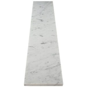Carrara White Marble Stone Shower Curb Top