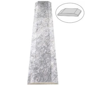 Chelsea Grey Marble Stone Double Hollywood Saddle Threshold – ADA Sloped Edge