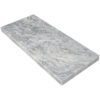 Chelsea Light Grey Marble Shower Niche Shelf with a polished natural light grey marble finish, subtle white veining, and a recessed built-in design for elegant waterproof storage in tile showers, walk-in showers, and luxury bathroom niches.