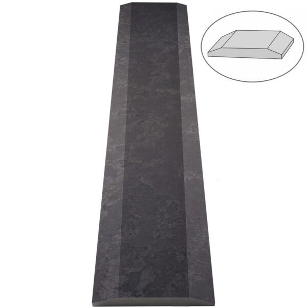 Dark Grey Stone Double Hollywood Saddle Threshold Dark Grey Matte Stone Double Hollywood Saddle Threshold – ADA Sloped Edge