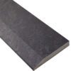 Dark Grey Matte Stone Single Hollywood Saddle Threshold Dark Grey Matte Stone Single Hollywood Saddle Threshold with one sloped edge and one straight edge, featuring a matte dark gray stone surface for smooth, durable doorway and floor transitions.
