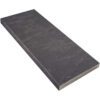 Dark Grey Stone Shower Niche Shelf with sleek natural stone finish and modern design for bathroom wall niche storage.