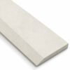 Signature Light Beige Stone Single Hollywood Saddle Threshold with one sloped edge and one straight edge, featuring a warm light beige stone surface for smooth, durable doorway and floor transitions.