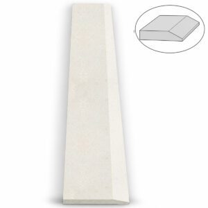 Signature Light Beige Stone Single Hollywood Saddle Threshold Signature Light Beige Stone Single Hollywood Saddle Threshold – One Sloped Edge