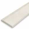 Signature Light Beige Stone Single Hollywood Saddle Threshold with one sloped edge and one straight edge, featuring a warm light beige stone surface for smooth, durable doorway and floor transitions.