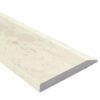 Madreperola Creamy Beige Stone Single Hollywood Saddle Threshold Madreperola Creamy Beige Stone Single Hollywood Saddle Threshold with one sloped edge and one straight edge, featuring a creamy beige stone surface with subtle natural variation for smooth, durable doorway and floor transitions.