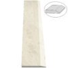 Madreperola Creamy Beige Stone Single Hollywood Saddle Threshold Madreperola Creamy Beige Stone Single Hollywood Saddle Threshold – One Sloped Edge