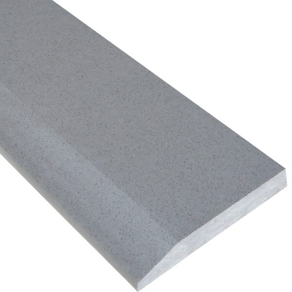 Midnight Grey Stone Single Hollywood Saddle Threshold Midnight Grey Stone Single Hollywood Saddle Threshold with one sloped edge and one straight edge, featuring a deep charcoal-gray stone surface with subtle natural variation for smooth, durable doorway and floor transitions.