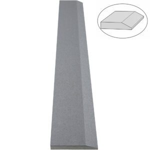 Midnight Grey Stone Single Hollywood Saddle Threshold – One Sloped Edge