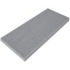 Midnight Grey Stone Shower Niche Shelf with a polished finish, precision-cut edges, and a modern dark grey stone surface, designed for recessed shower niches and bathroom wall storage.