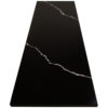 Nero Marquino Black Stone Shower Bench Seat Nero Marquina black stone shower bench seat with distinctive white veining