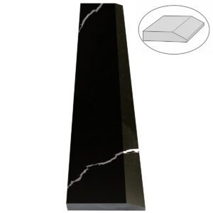 Nero Marquino Black Stone Single Hollywood Saddle Threshold – One Sloped Edge