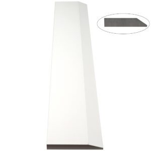 Pure White Stone Single Hollywood Saddle Threshold Pure White Stone Single Hollywood Saddle Threshold – One Sloped Edge