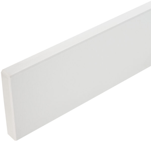 Pure White Stone Bathroom Vanity Backsplash Pure white stone bathroom vanity backsplash with a smooth surface and clean rectangular design.
