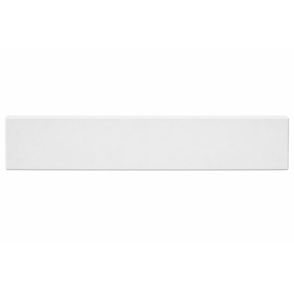 Pure White Stone Bathroom Vanity Backsplash Pure white stone bathroom vanity backsplash with a smooth surface and clean rectangular design.