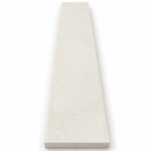 Signature Light Beige Stone Shower Curb Top with a soft light beige finish, precision-cut beveled edges, and durable engineered stone construction, designed as a premium shower sill and curb cap for tile showers, walk-in showers, and frameless glass shower enclosures.