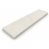 Signature Light Beige Stone Shower Curb Top with a soft light beige finish, precision-cut beveled edges, and durable engineered stone construction, designed as a premium shower sill and curb cap for tile showers, walk-in showers, and frameless glass shower enclosures.