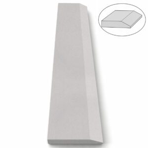 Silver Grey Stone Single Hollywood Saddle Threshold – One Sloped Edge