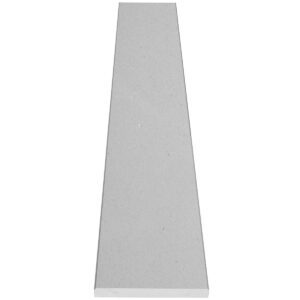 Silver Grey Stone Shower Curb Top with a soft silver-gray finish, precision-cut beveled edges, and durable engineered stone construction, designed as a premium shower sill and curb cap for tile showers, walk-in showers, and frameless glass shower enclosures.
